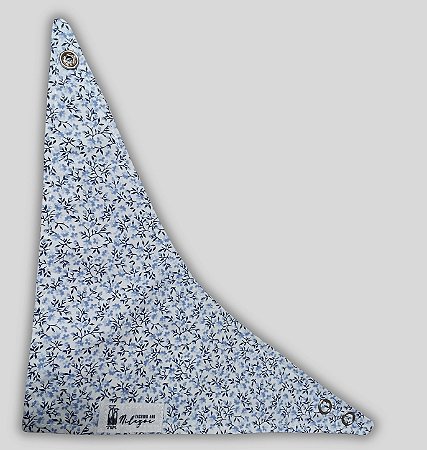 BANDANA DE GALGO ALGODY FLOWER BLUE