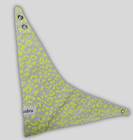 BANDANA DE GALGO LUXE ONÇA AMARELO NEON