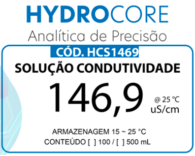 Padrão Condutividade 146,9 uS/cm