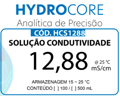 Padrão Condutividade 12,88 mS/cm HCS1288