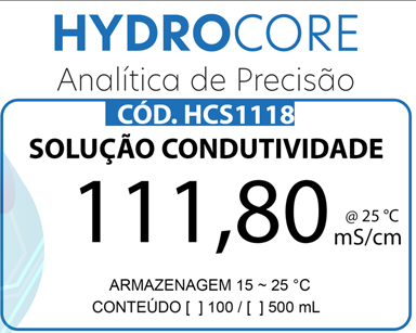 Solução Padrão de Condutividade 111,80 mS/cm HCS1118