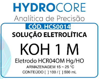 Solução Eletrolítica HCR04OM (Hg/HgO) Óxido de Mercúrio II HCS0014