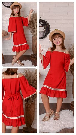 Vestido Lady in red  vermelho