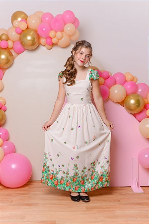 Vestido garden collection - longo