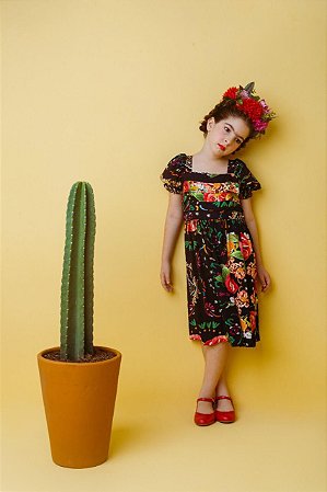 Vestido Doce Magnólia - Coleção Frida Kahlo - www.mariabunitinha.com.br