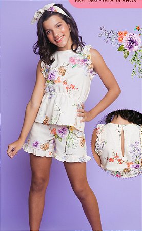 Conjunto Floral Garden - Coleção Garden Prima Primavera
