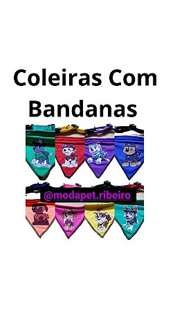Coleira Com Bandana Pet Patrulha Canina