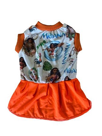 Vestido Pet Cães Cachorro Malha Moana