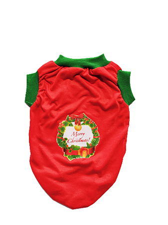 Roupa Pet Merry Christmas Natal