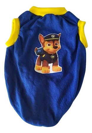 Roupa Pet Patrulha Canina Chase