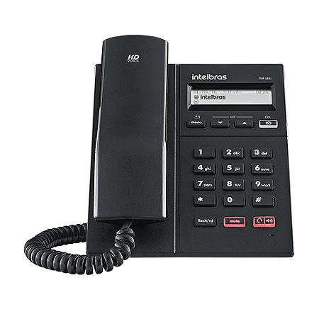 Telefone IP Intelbras TIP 125i SIP 2.0 com Áudio HD e Viva-Voz