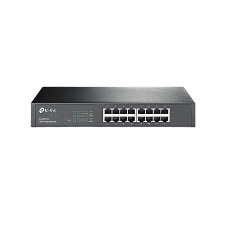 Switch TP‑Link TL‑SG1016D 16 Portas Gigabit Ethernet 10/100/1000 Mbps