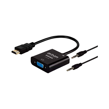 Adaptador HDMI para VGA → VGA + P2 Exbom CC-HVA100