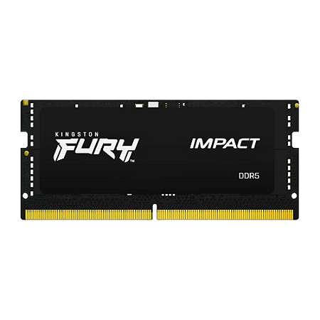 Memória DDR5 16GB 5600MHz Kingston  KF556S40IB/16 Fury Impact Black - Notebook