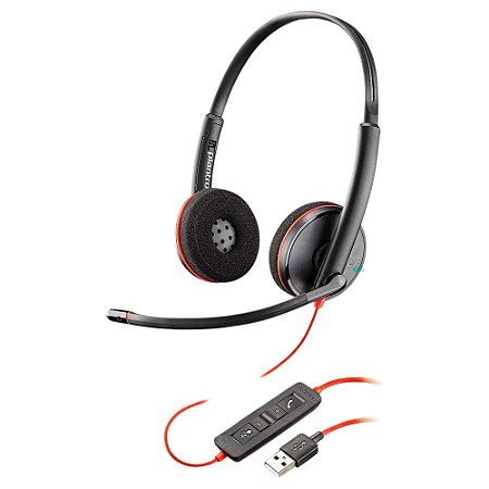 Fone USB-C, USB-A C3220 da Blackwire Plantronics