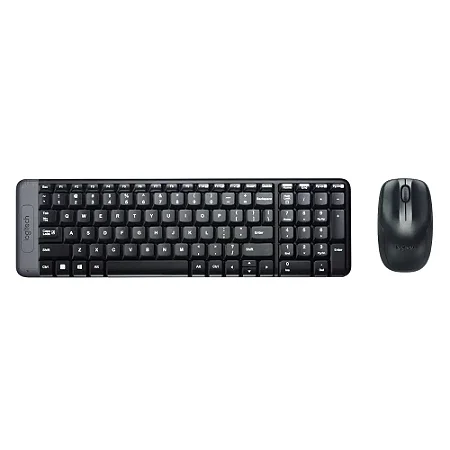 Teclado e Mouse Sem Fio Logitech MK220