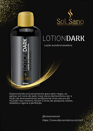 Dark Lotion Professional Sol Sano Pele Negra