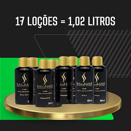 1,02 litro ou 17 loções: 588,00