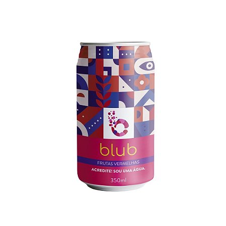 BLUB FRUTAS VERMELHAS - ÁGUA GASEIFICADA SABORIZADA - 350ML