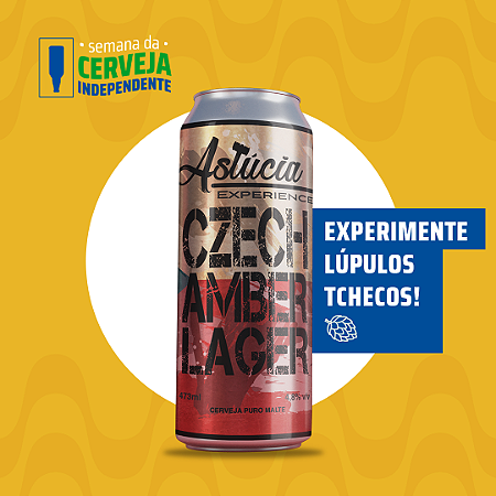 CERVEJA ASTUCIA CZECH AMBER LAGER - LATA UNIDADE 473ML