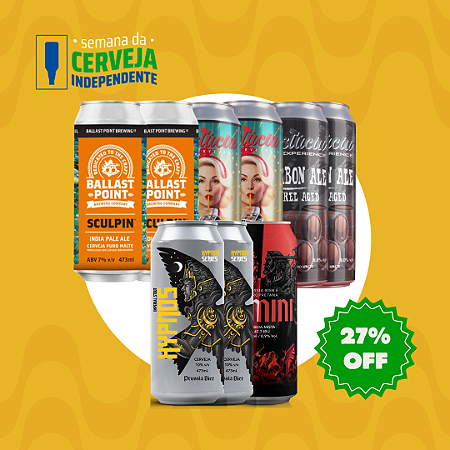 Cervejas fortes, mas forte mesmo! - 9 Latas 473ml