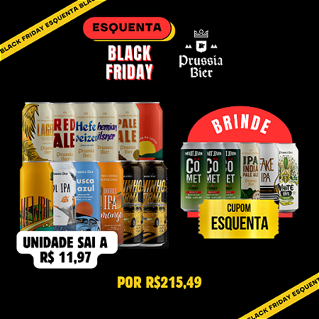 Esquenta Black Friday - 12 Latas - *Aplique o cupom "ESQUENTA" e leve +6 IPAs de brinde