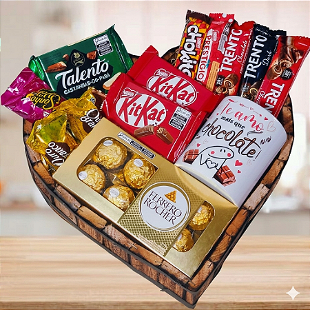 Cesta Te Amo Mais que Chocolate Cod 062