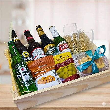 Cesta Kit Butecando com Petiscos cod 057