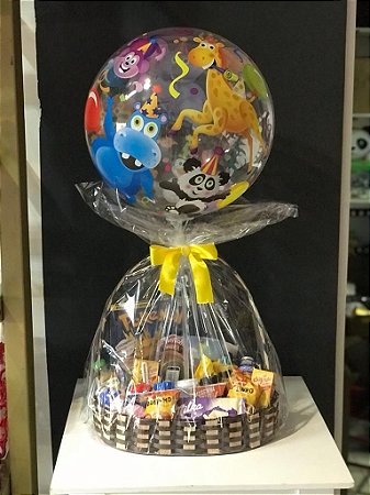 Balloon Cesta Café da Manhã Infantil com Brinquedo