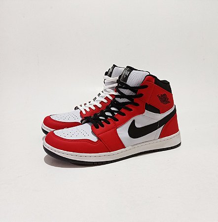 TENIS BOTA AIR JORDAN - VERMELHO / BRANCO - Patriotashoes