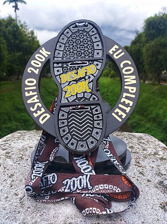 Desafio 200k - 3 Medalhas e Porta Mandala