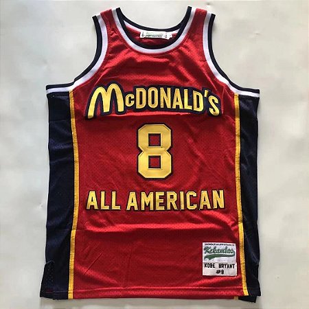 Camisa de Basquete retrô McDonald's All American Kobe Bryant 8