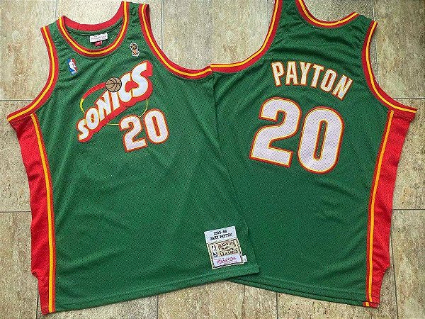 Camisa de Basquete Seattle Supersonics 1995/1996 Hardwood Classics M&N - Gary Payton 20