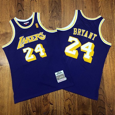 Camisa de Basquete Los Angeles Lakers 2007/2008 Hardwood Classics M&N - 24 Kobe Bryant