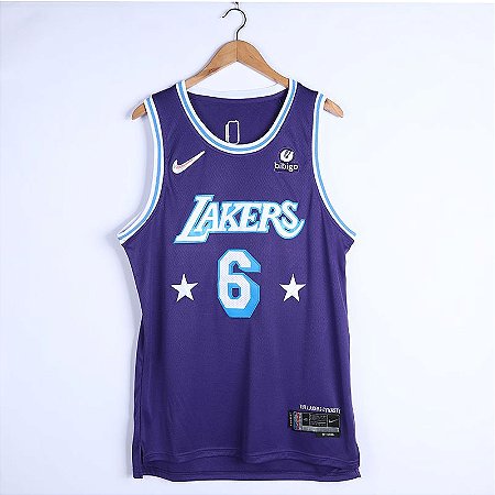 Camisa de Basquete Los Angeles Lakers City Edition Diamond 75th - Lebron James 6