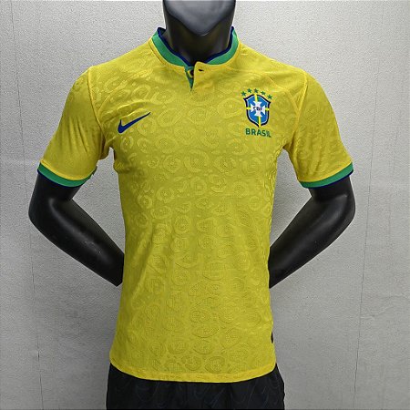 Camisa Seleção Brasileira de Futebol Copa do Mundo Versão Jogador - Dunk  Import - Camisas de Basquete, Futebol Americano, Baseball e Hockey
