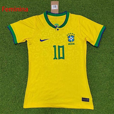 Camisa Seleção Brasileira de Futebol Copa do Mundo 2022 Feminina - Dunk  Import - Camisas de Basquete, Futebol Americano, Baseball e Hockey