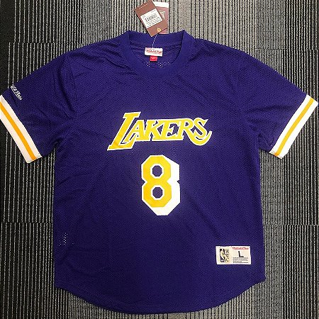 Camisa de Basquete com Mangas Los Angeles Lakers Hardwood Classics M&N - Kobe Bryant 8