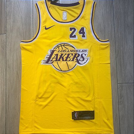 Camisa de Basquete Los Angeles Lakers R.I.P. Kobe Bryant Bordado Denso