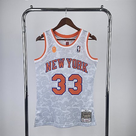 Camisa de Basquete Especial BAPE x New York Knicks - Patrick Ewing 33