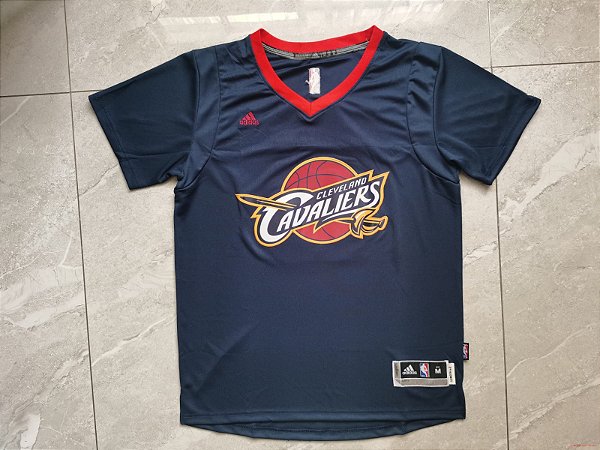 Camisa de Basquete com Mangas Cleveland Cavaliers Retrô - Lebron James 23