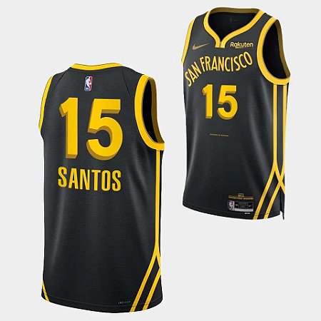 Camisa de Basquete Golden State Warriors City Edition - 15 Gui Santos