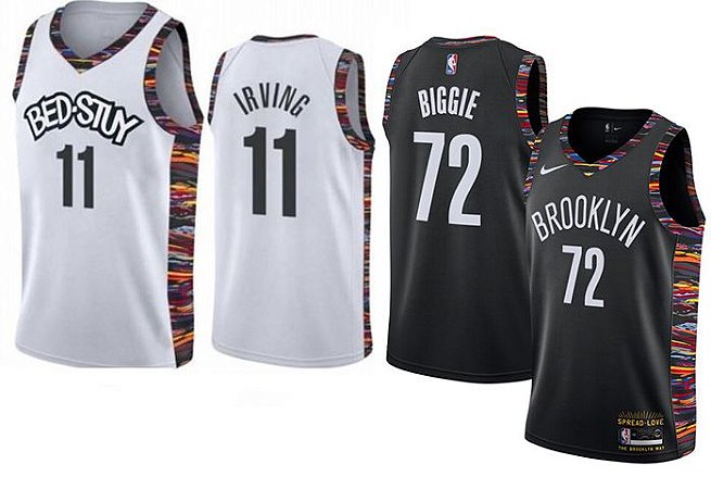 Camisas Brooklyn Nets - City edition / Bed-Stuy - 7 Kevin Durant ,11 Kyrie Irving, 72 Biggie
