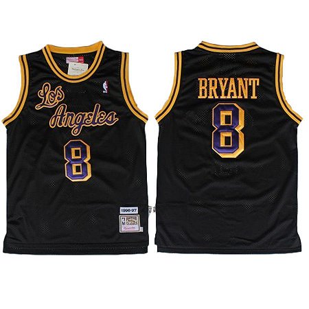 Camisas Retrô Los Angeles Lakers - 8 Kobe Bryant