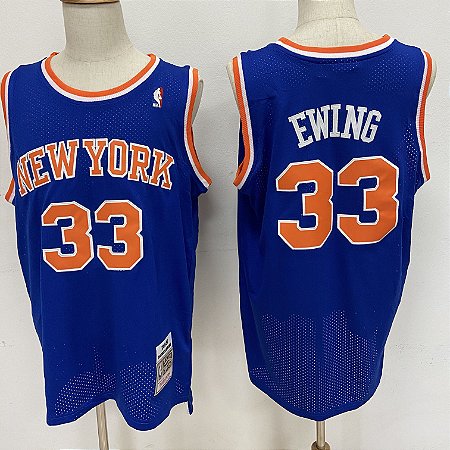 Camisas de Basquete Retrô New York Knicks - 33 Patrick Ewing