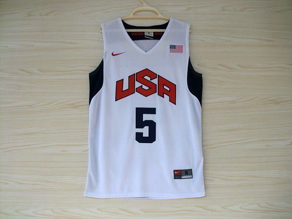 Camisas Dream Team Olimpíadas 2012 - 15 Carmelo Anthony, 13 Chris Paul, 5 Kevin Durant, 14 Anthony Davis