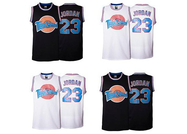 Camisas de Basquete TuneSquad (Filme Space Jam) - 23 Jordan, 1 Bugs, 10 Lola, 2 D.Duck, 1/3 Twetty