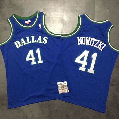 Camisas Retrô Dallas Mavericks Authentic Classics M&N - Nowitzki 41, Jason Kidd 05