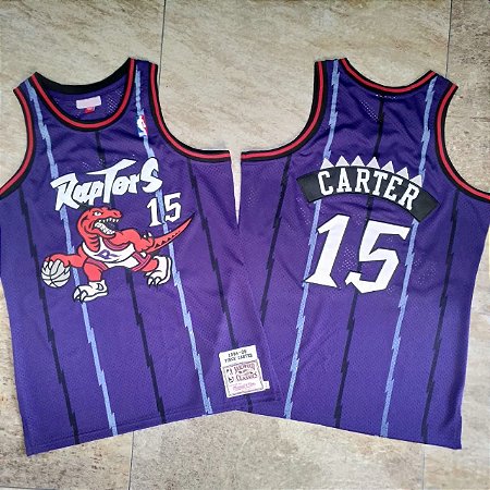 Camisas de Basquete Toronto Raptors Hardwood Classics M&N - 15 Vince Carter, 1 McGrady