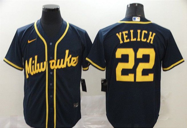 Camisas MLB Milwaukee Brewers - 22 Yelich